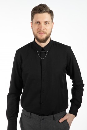 CAMASA NEAGRA  SLIM FIT TWN