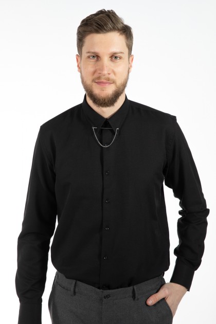 CAMASA NEAGRA  SLIM FIT TWN