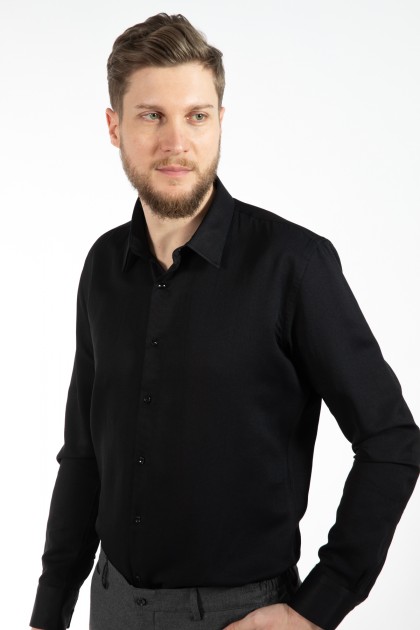 CAMASA NEAGRA SLIM FIT TWN