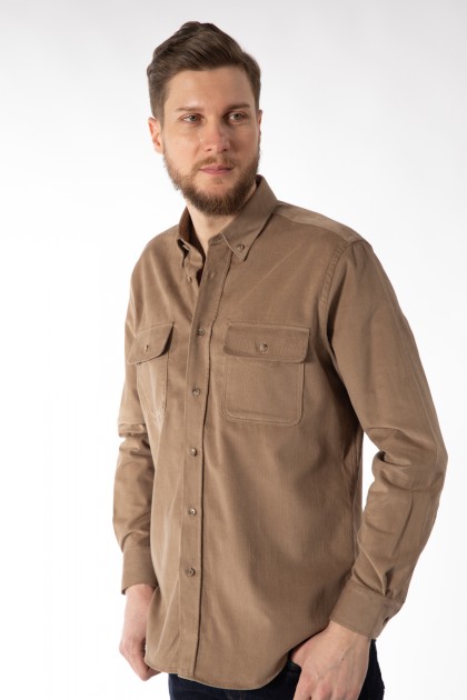 CAMASA CASUAL BEJ REGULAR FIT  D'S DAMAT