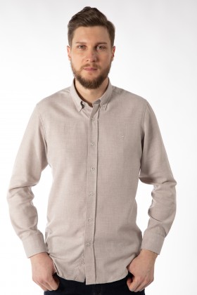 CAMASA CASUAL BEJ REGULAR FIT  D'S DAMAT