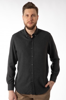 CAMASA CASUAL NEAGRA REGULAR FIT  D'S DAMAT