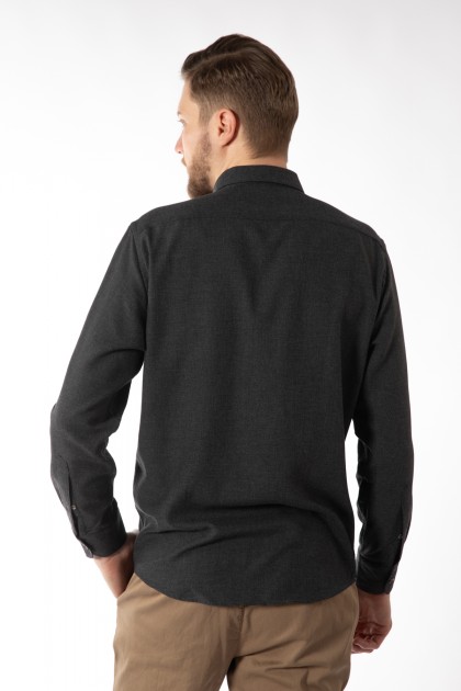 CAMASA CASUAL NEAGRA REGULAR FIT  D'S DAMAT