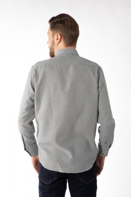 CAMASA CASUAL GRI REGULAR FIT  D'S DAMAT