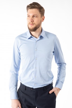 CAMASA BLEU SLIM FIT  D'S DAMAT