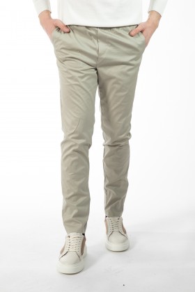 PANTALONI CASUAL BEJ REGULAR FIT D'S DAMAT