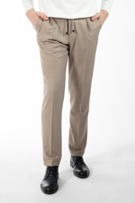 PANTALONI CASUAL BEJ SLIM FIT D'S DAMAT