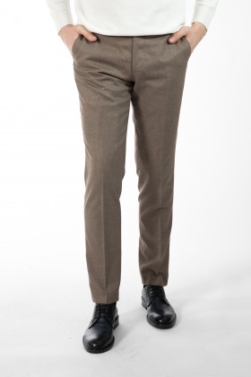 PANTALONI BEJ SLIM FIT D'S DAMAT