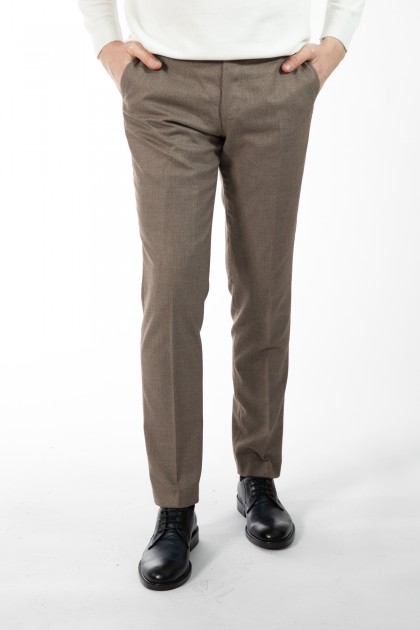 PANTALONI BEJ SLIM FIT D'S DAMAT