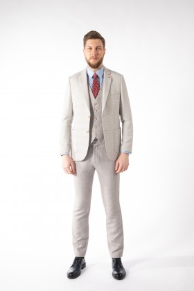 COSTUM BEJ SLIM FIT TWN