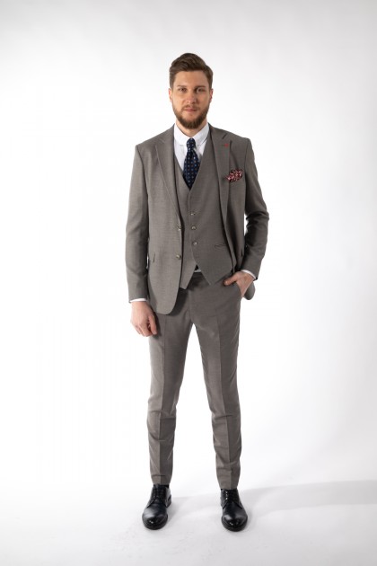 COSTUM BEJ SLIM FIT TWN