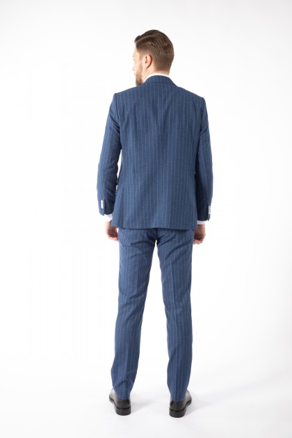 COSTUM ALBASTRU REGULAR FIT D'S DAMAT