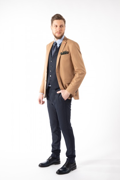 COSTUM BEJ SLIM FIT TWN