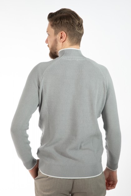 PULOVER GRI SLIM FIT TWN