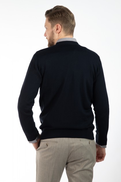 PULOVER BLEUMARIN REGULAR FIT D'S DAMAT
