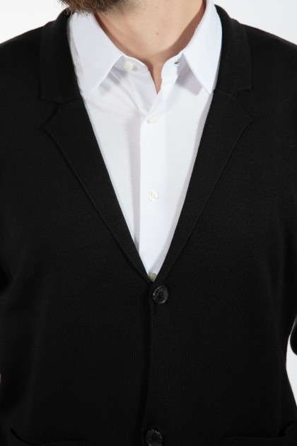 PULOVER NEGRU REGULAR FIT D'S DAMAT