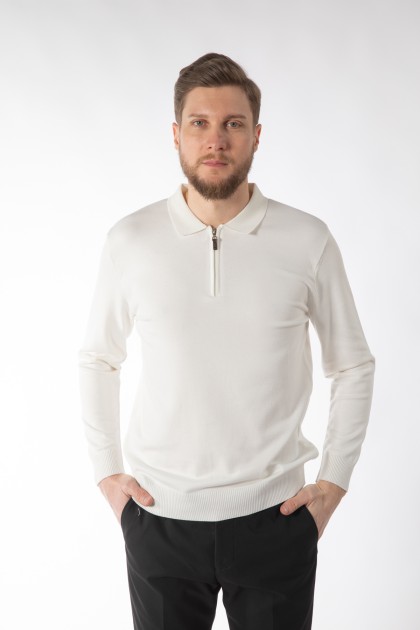 PULOVER ECRU REGULAR FIT D'S DAMAT