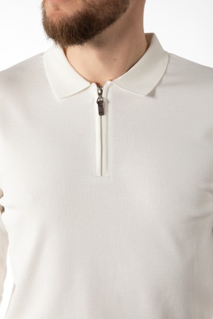 PULOVER ECRU REGULAR FIT D'S DAMAT