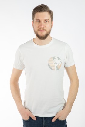 TRICOU ECRU SLIM FIT TWN