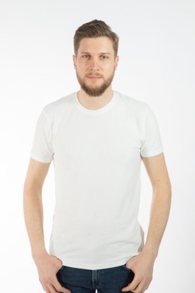 TRICOU ECRU SLIM FIT TWN