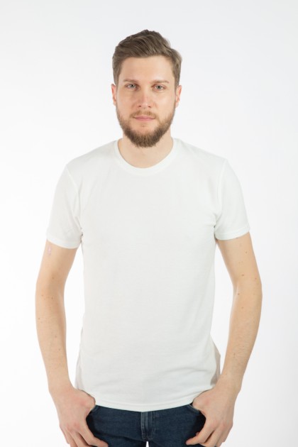 TRICOU ECRU SLIM FIT TWN