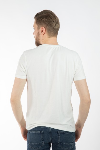 TRICOU ECRU SLIM FIT TWN