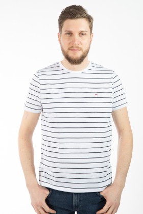 TRICOU ALB REGULAR FIT D'S DAMAT