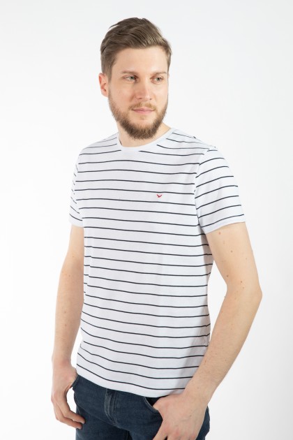 TRICOU ALB REGULAR FIT D'S DAMAT