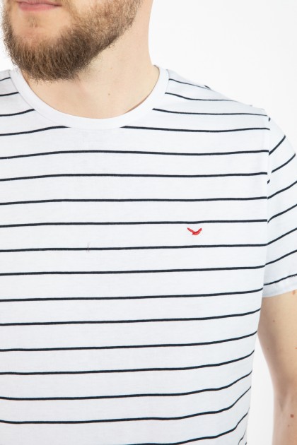 TRICOU ALB REGULAR FIT D'S DAMAT