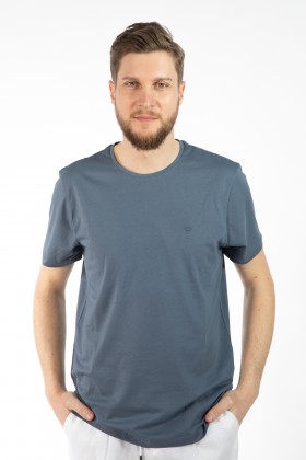 TRICOU ALBASTRU REGULAR FIT D'S DAMAT