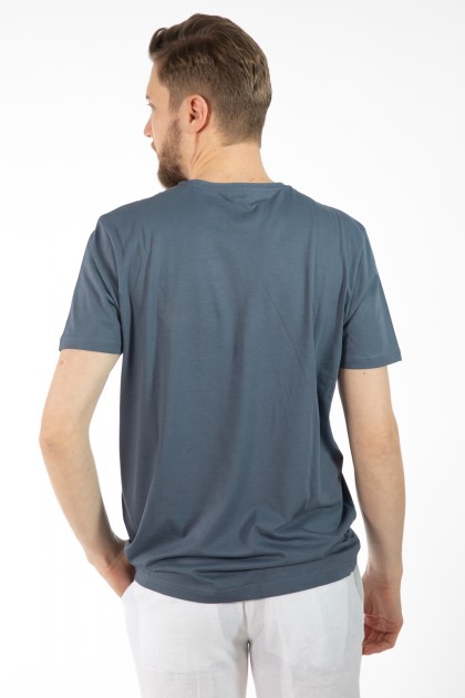 TRICOU ALBASTRU REGULAR FIT D'S DAMAT