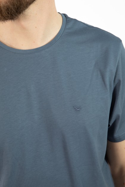 TRICOU ALBASTRU REGULAR FIT D'S DAMAT