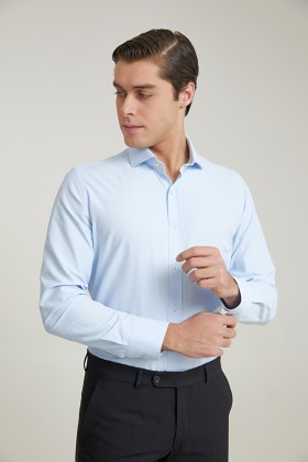 CAMASA BLEU SLIM FIT  D'S DAMAT