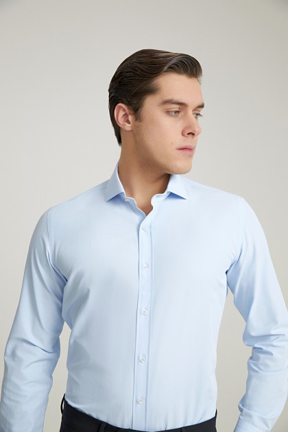 CAMASA BLEU SLIM FIT  D'S DAMAT