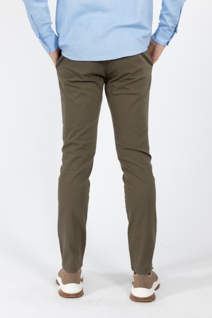 PANTALONI CHINO KAKI SLIM FIT TWN